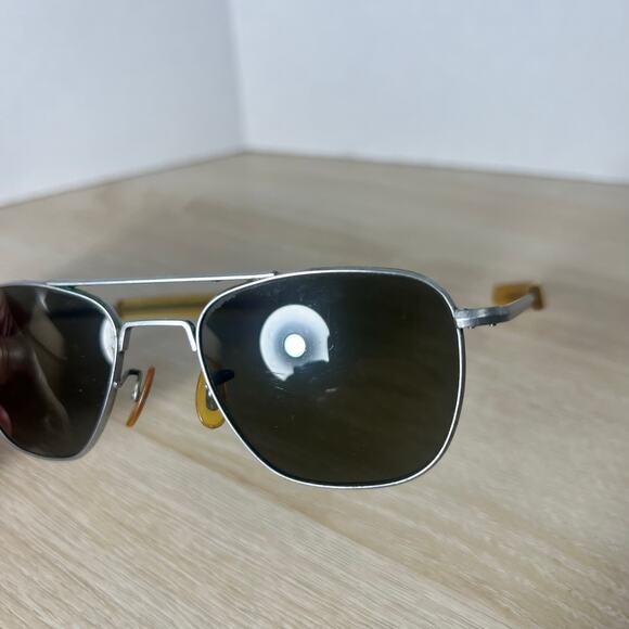 Aviator Military Special Edition Matte Chrome Sunglasses  Randolph Engineering Aviator Sunglasses 5 1/2 Matte Chrome AF-52-20